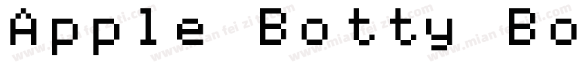 Apple Botty Bold字体转换